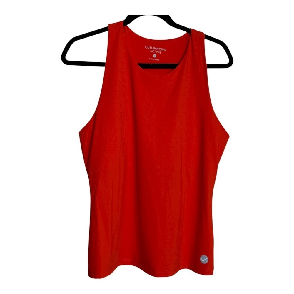 Outerknown Active Orange Racerback Tank Top Athletic Workout Gym Size L
